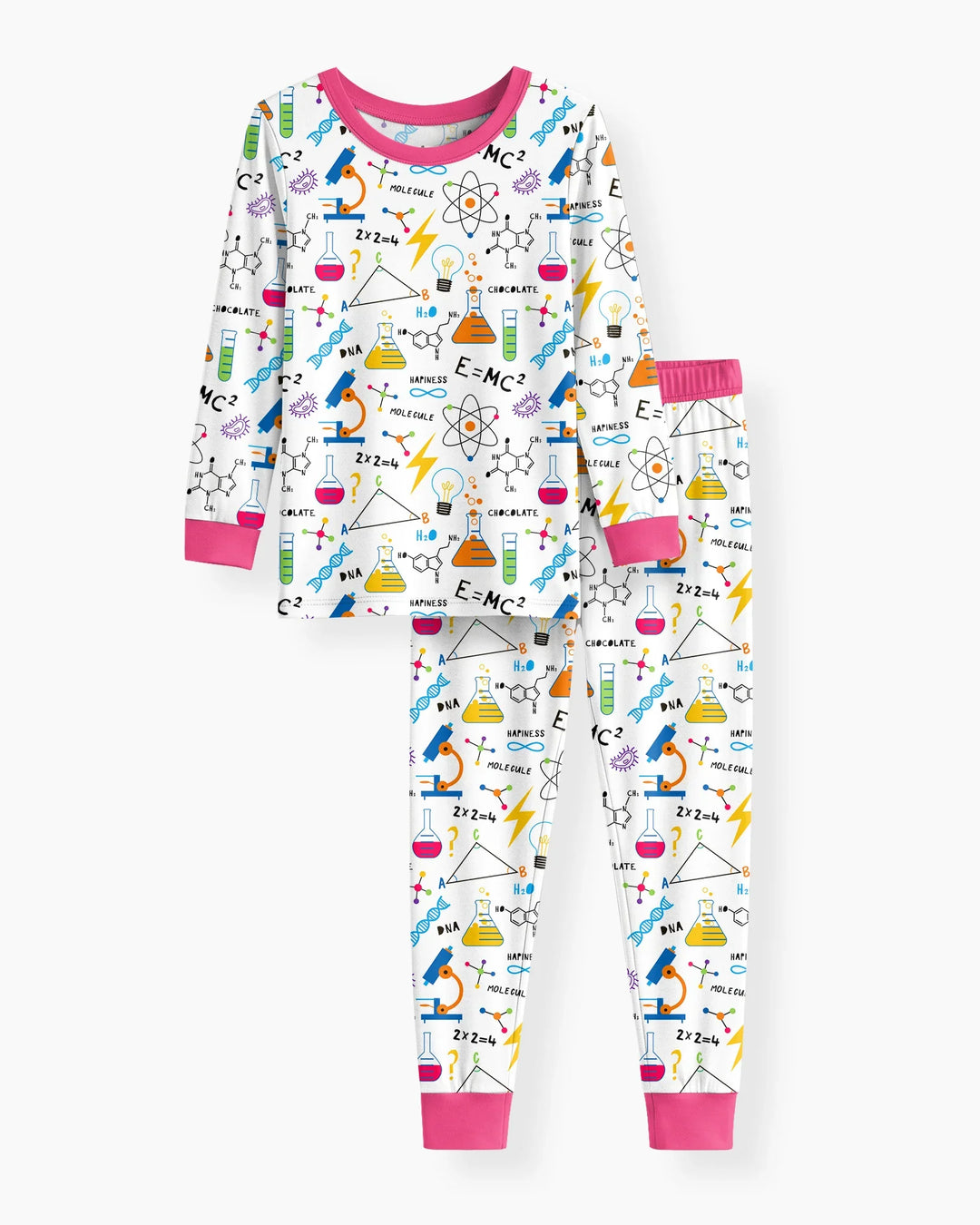 Science Explorer Family Matching Bamboo Two Piece Long Sleeve Pajama Set
