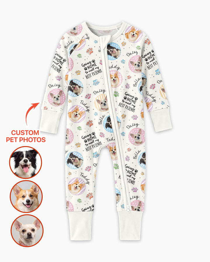 Custom Pet Photo My First Best Friend Bamboo Convertible Zippy