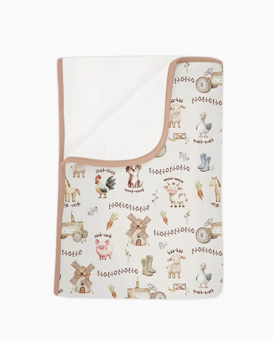 Old McDonald Farm Family Matching Bamboo Blanket