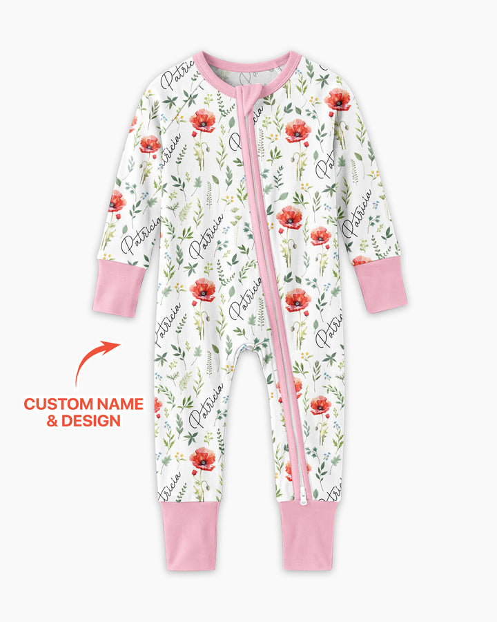 Birth Month Flower Bamboo Convertible Zippy
