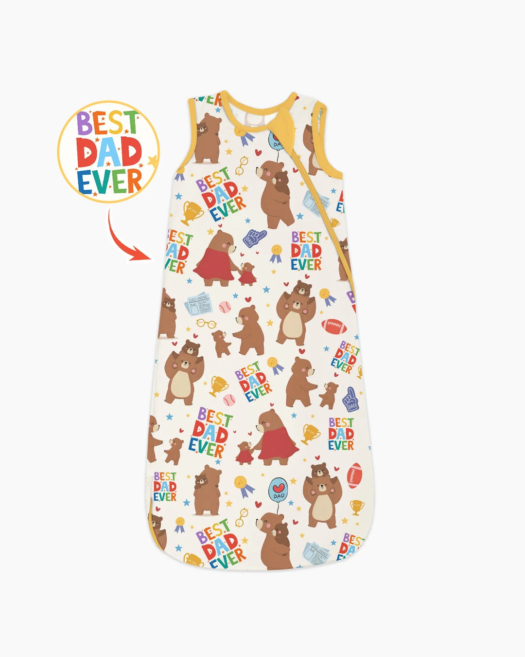 Best Daddy Bear Ever Family Matching Bamboo Sleep Bag