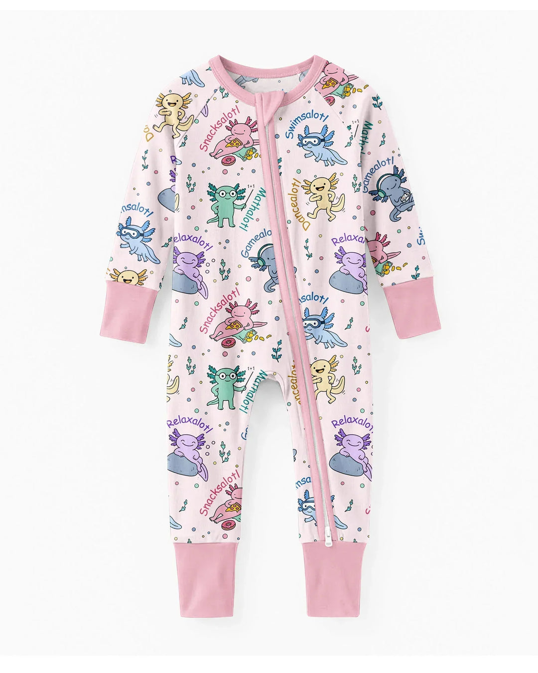 A Lotta Axolotls Bamboo Convertible Zippy