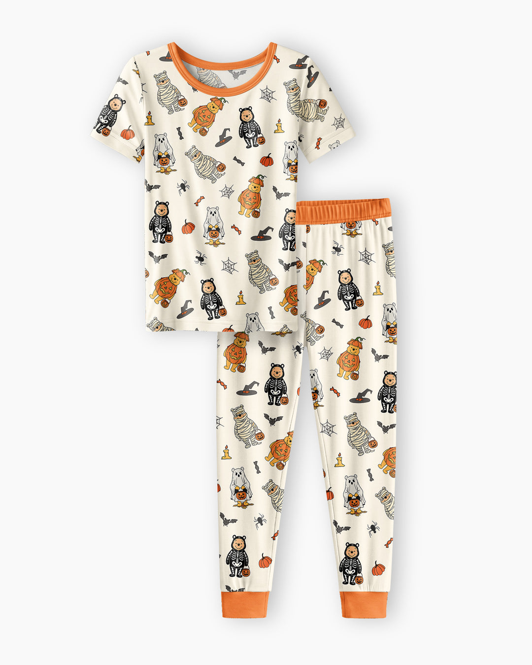 Conjunto de pijama de dos piezas de manga corta de bambú
