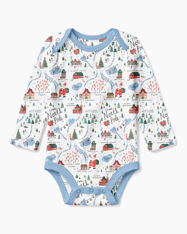 The North Pole Map Bamboo Bodysuit
