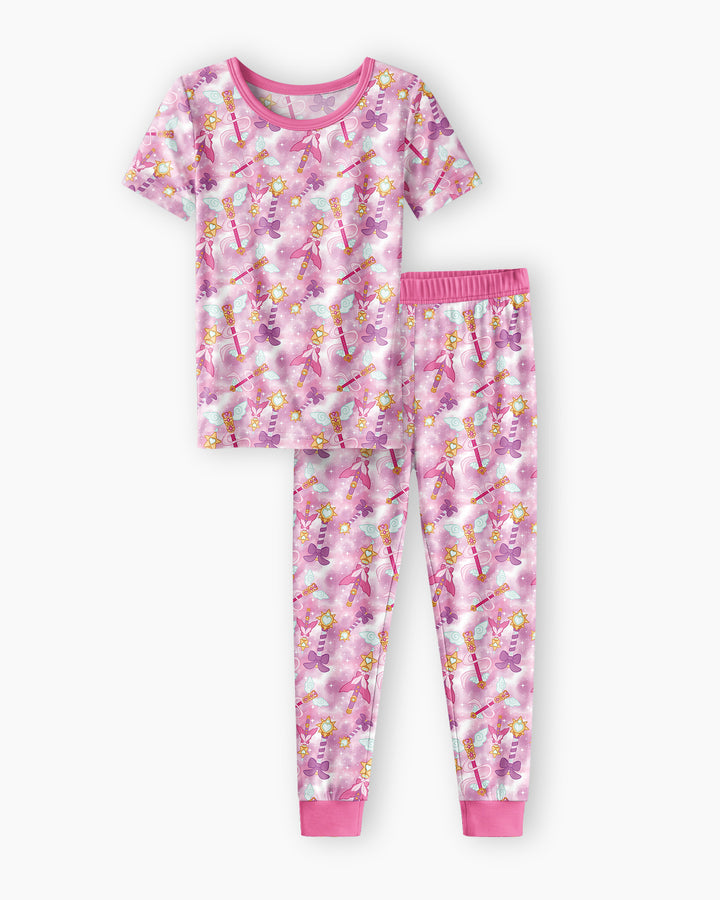Zweiteiliges, kurzärmliges Pyjama-Set mit Marienkäfern