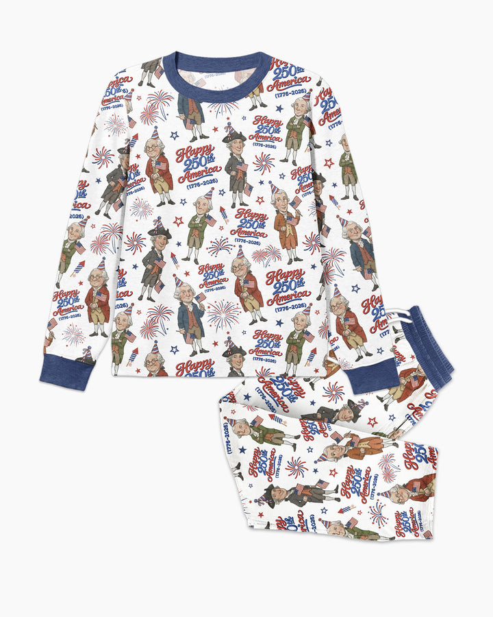 Party Like It's 1776 Family Matching Bamboo Men's Pajama Set