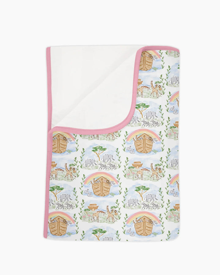 Noah And The Ark Bamboo Blanket