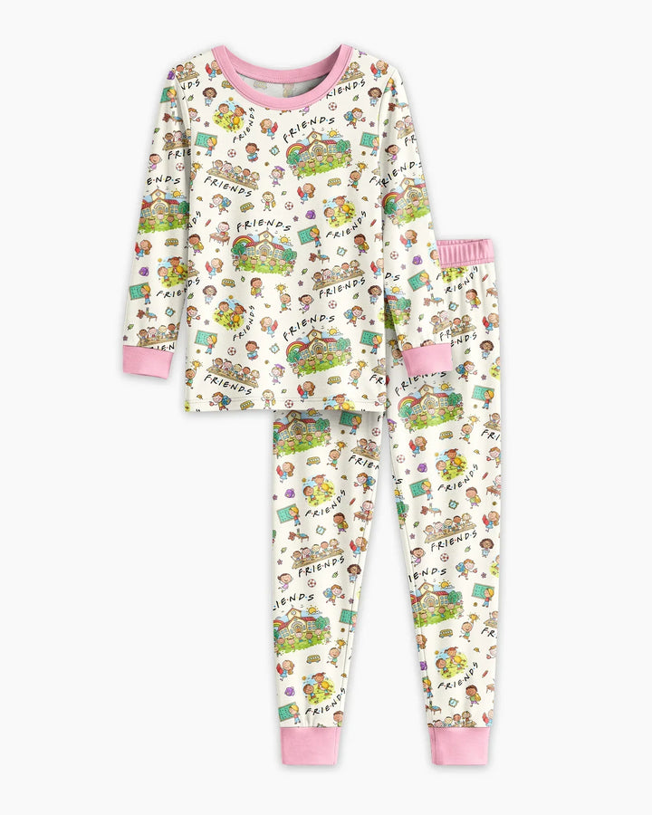 School Friends Forever Bamboo Two Piece Long Sleeve Pajama Set