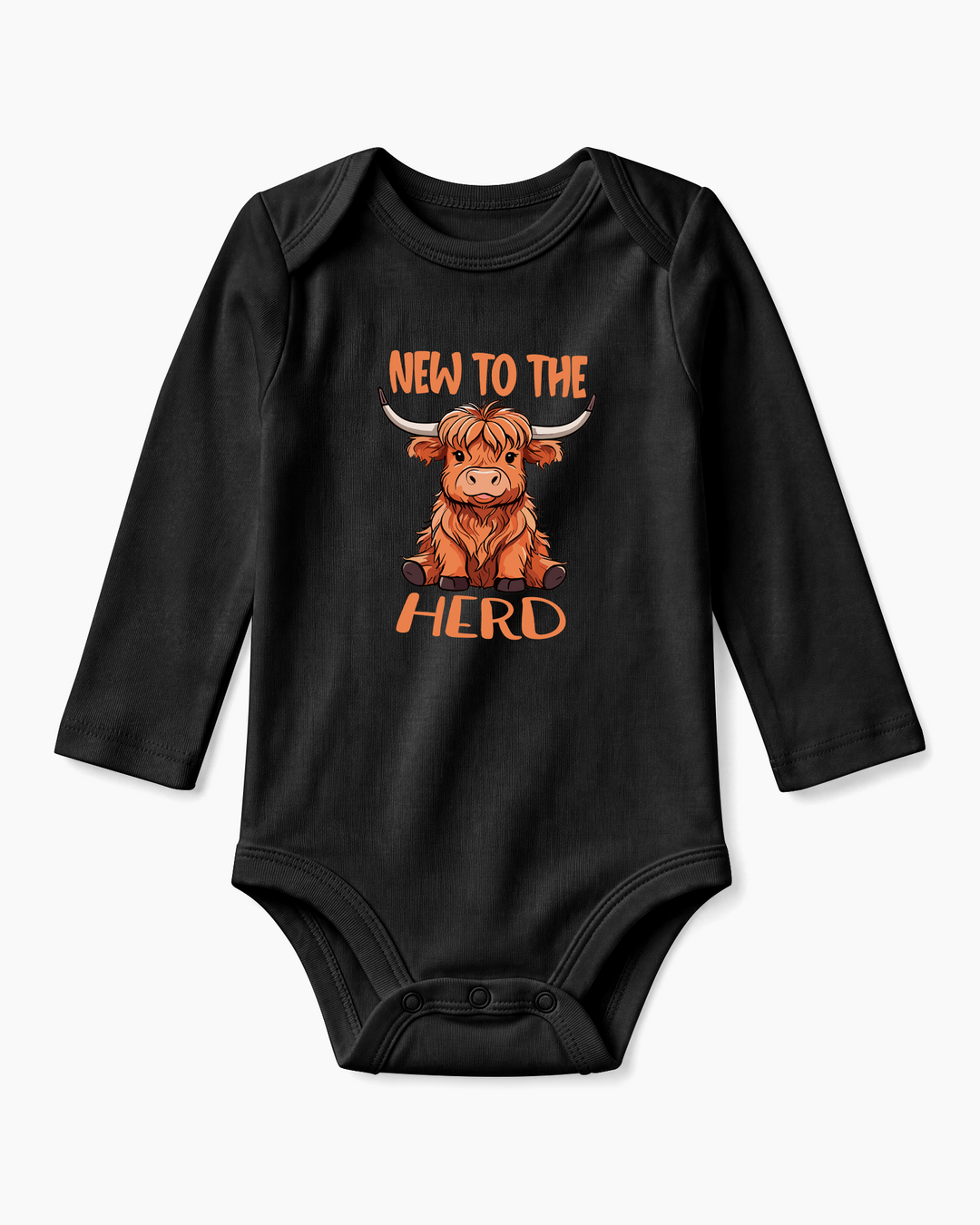New to the Herd Highland Cow Baby Bamboo Bodysuit