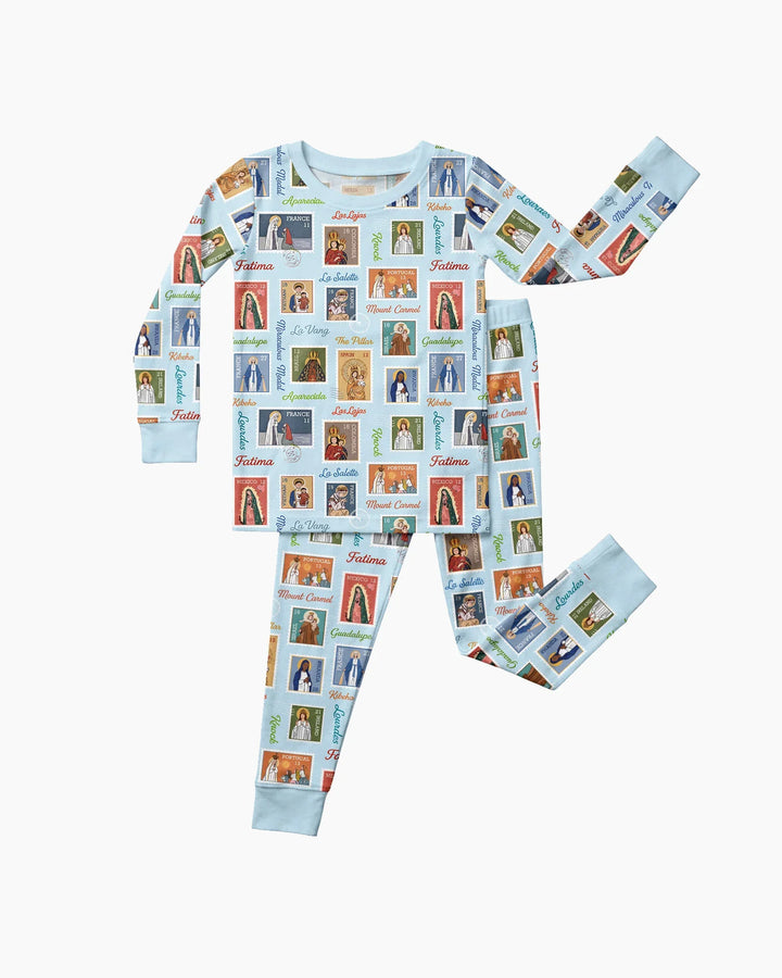 Our Lady, Around the World Bamboo Two Piece Long Sleeve Pajama Set
