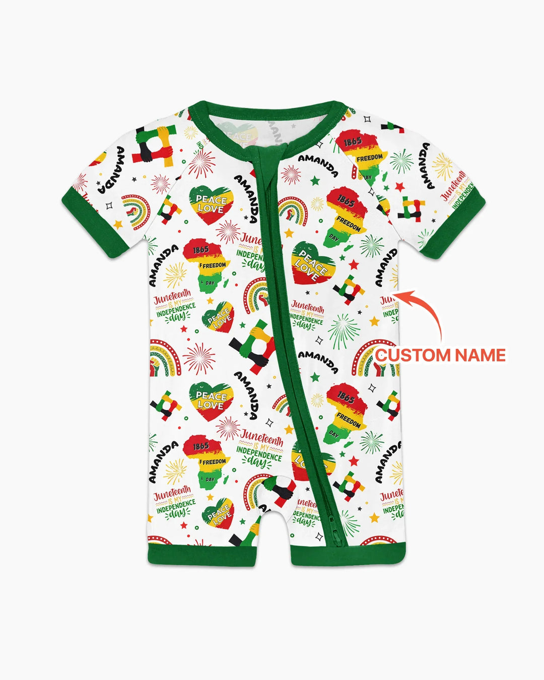 Custom Name Juneteenth Is My Independence Day Bamboo Shorty Zippy