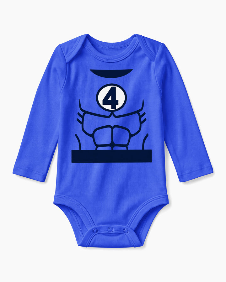 Baby Fantastic Hero Halloween Costume Bamboo Bodysuit