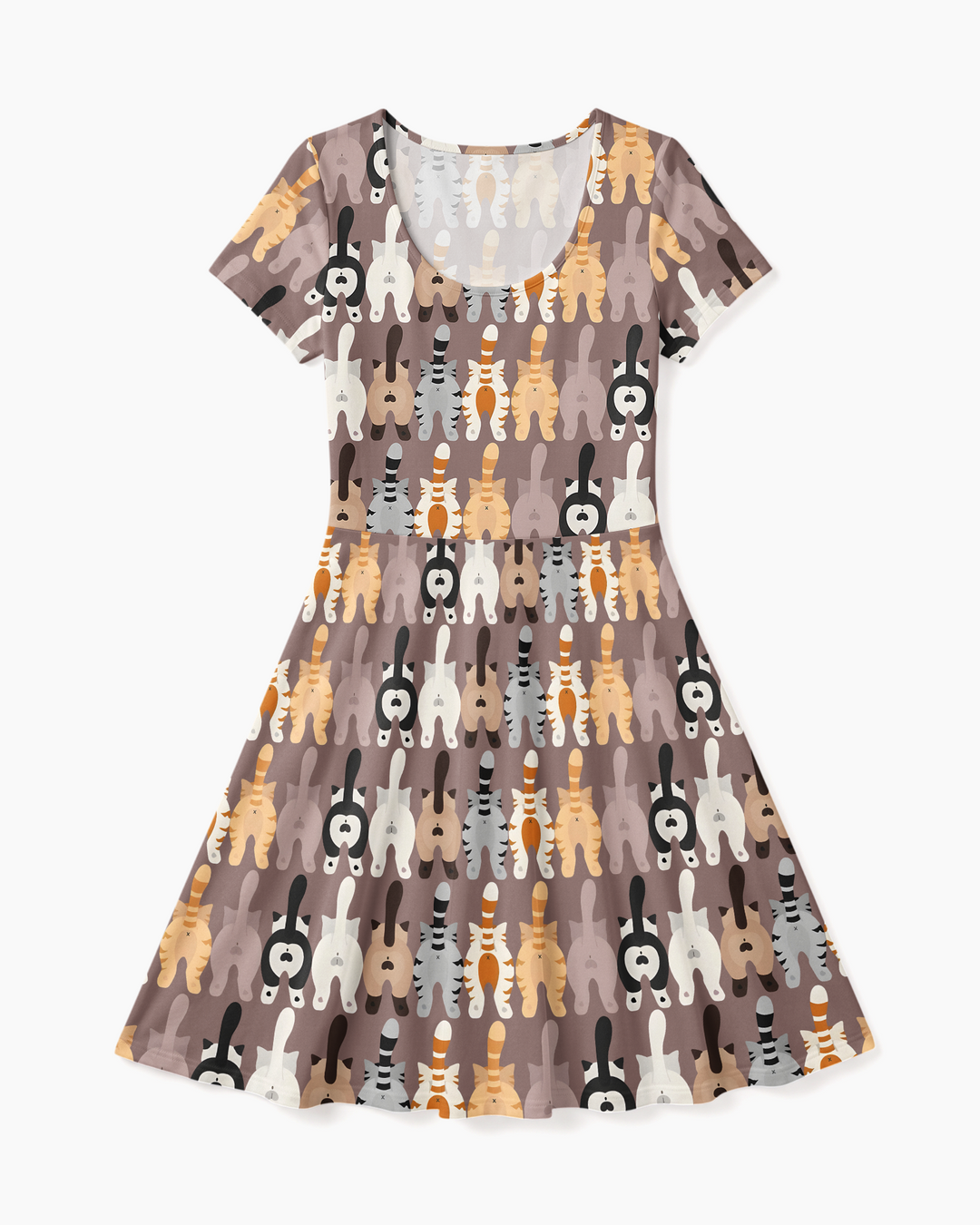 Cheeky Tails Bamboo Women’s Short Sleeve Twirl Dress