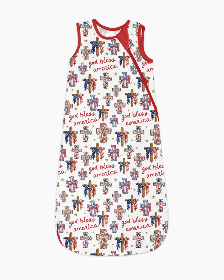 God Bless America Family Matching Bamboo Sleep Bag
