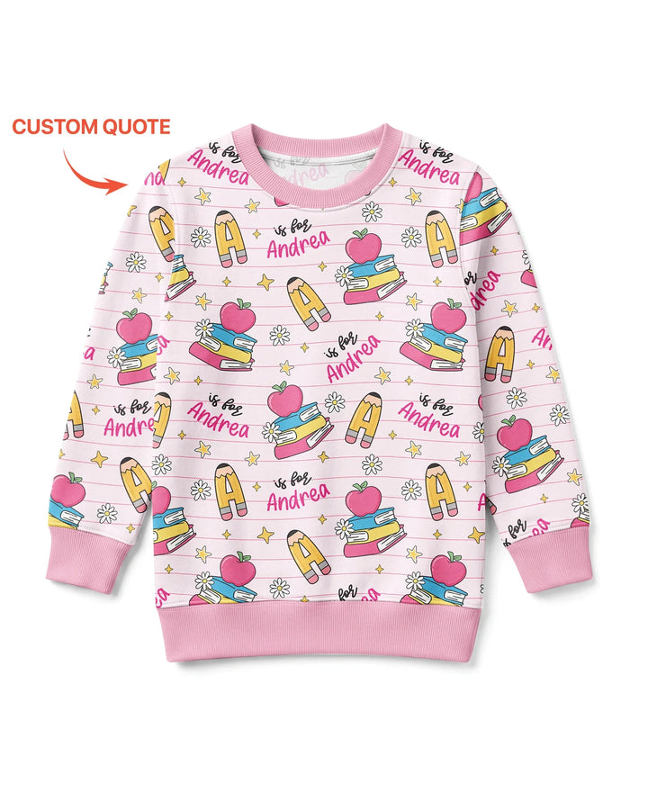 Sudadera de cuello redondo de bambú con plantilla personalizada