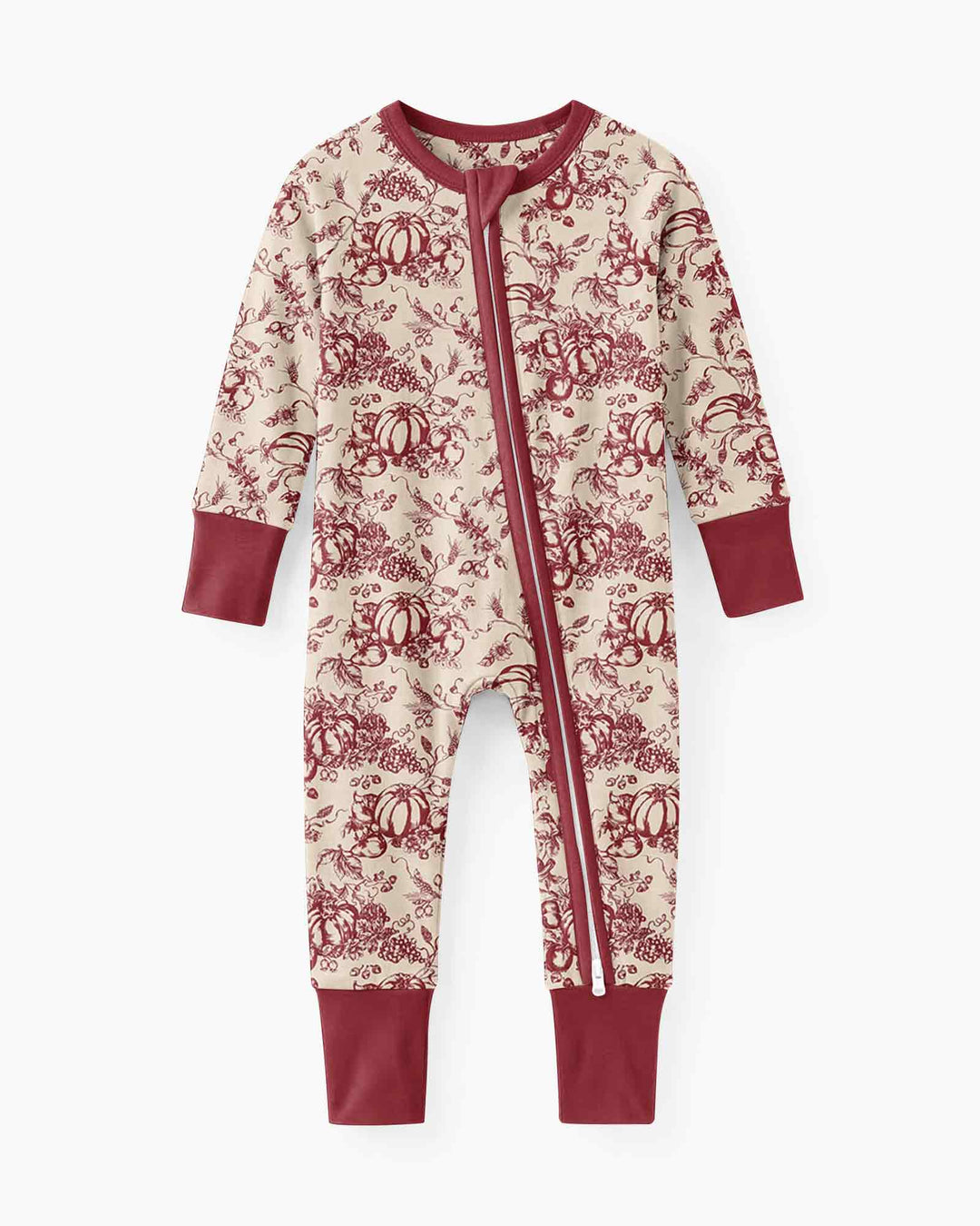 Fall Pumpkin Toile Family Matching Bamboo Convertible Zippy