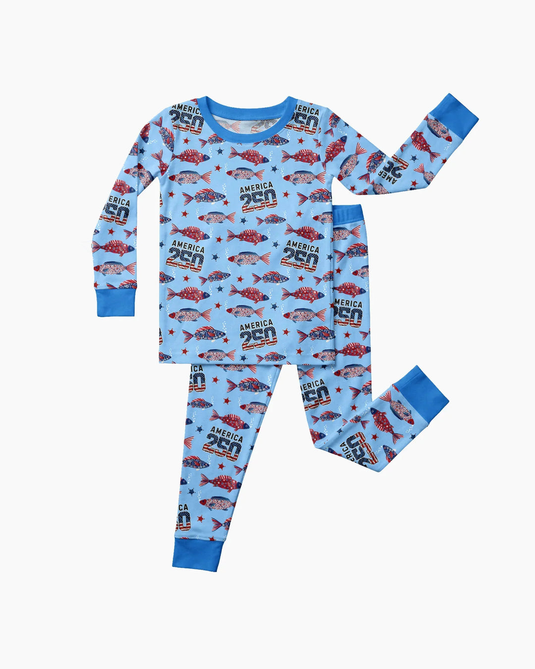 Conjunto de pijama de dos piezas de bambú de manga larga