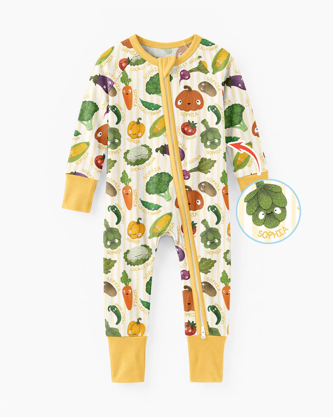 Gerippte Babykleidung mit individuellem Foto - Weich &amp; Skizzenhaft