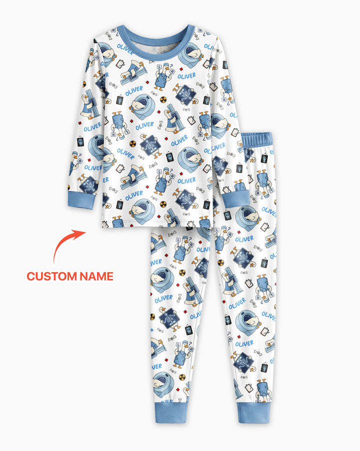 Rad Tech Goose Bamboo Two Piece Long Sleeve Pajama Set