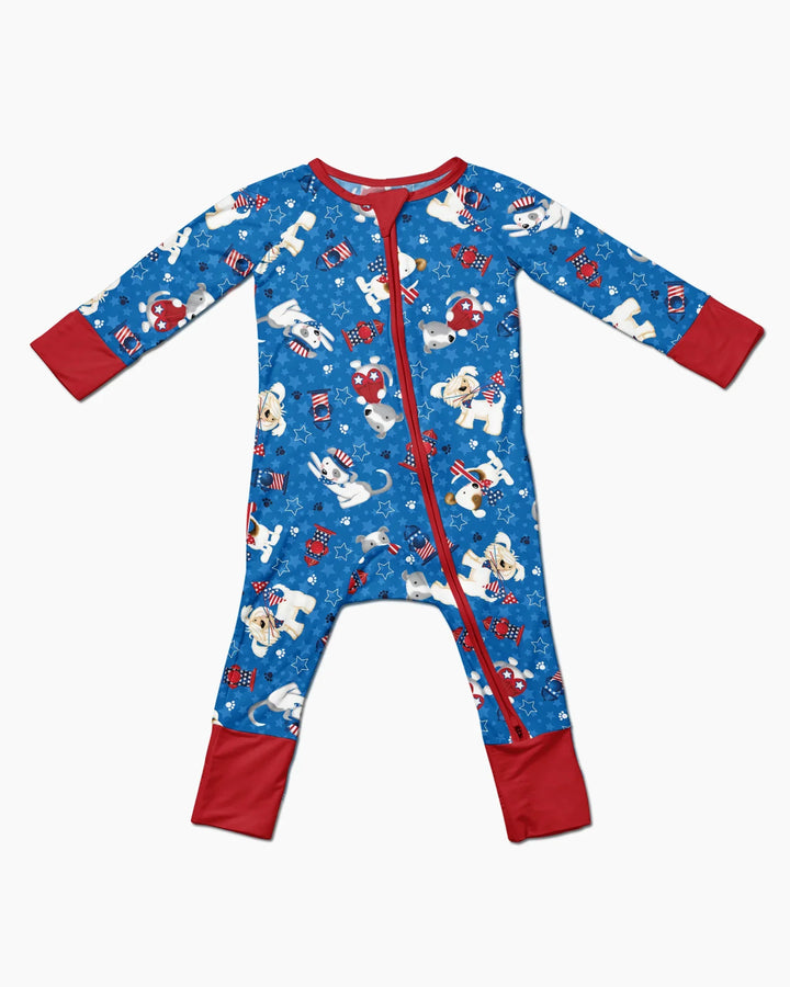 Red, White & Woof Family Matching Bamboo Convertible Zippy