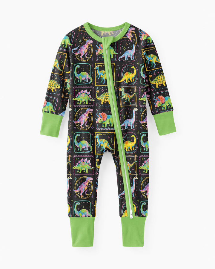 Whimsical Dinosaurs Bamboo Convertible Zippy