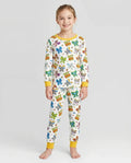 Magical Mirror Bow Bamboo Two Piece Long Sleeve Pajama Set
