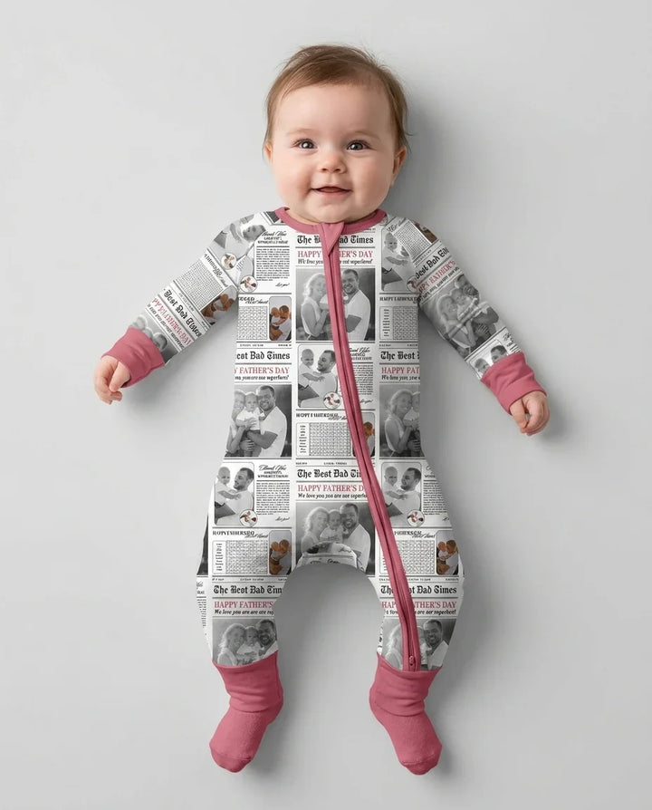 Custom Photo The Best Dad Times Bamboo Convertible Zippy