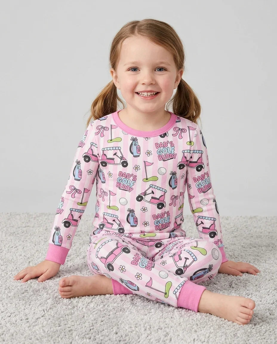 Dad's Golf Buddy Bamboo Two Piece Long Sleeve Pajama Set
