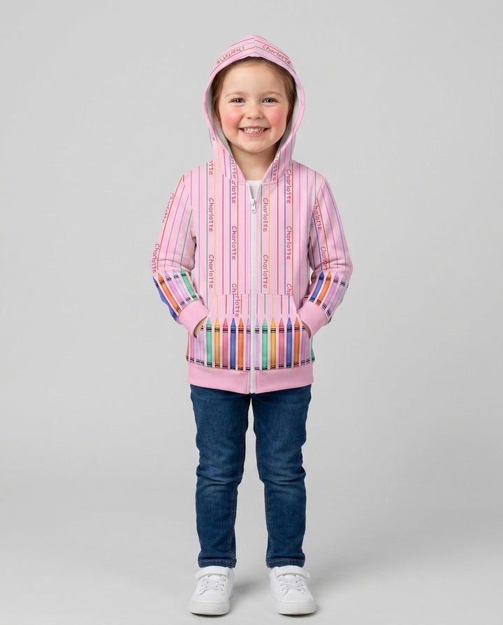 Sudadera con capucha y cremallera de bambú personalizada