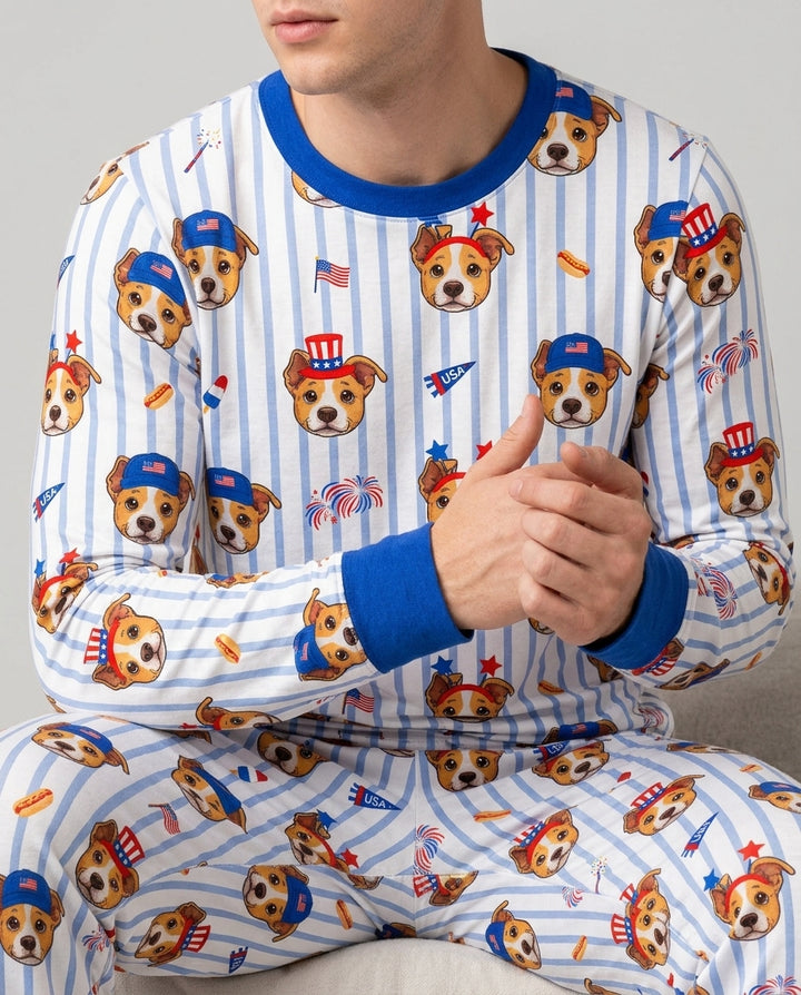 plantilla Conjunto de Pijama de Bambú para Hombre