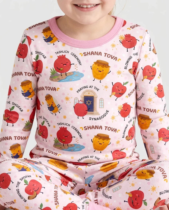 Sweet Sacred Moments Family Matching Bamboo Two Piece Long Sleeve Pajama Set