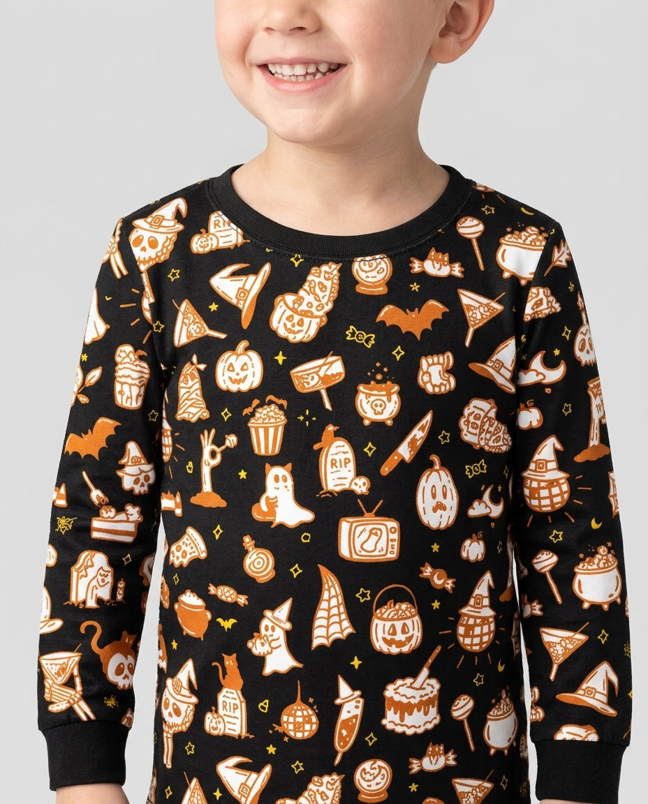 Spooky Season Bamboo Two Piece Long Sleeve Pajama Set