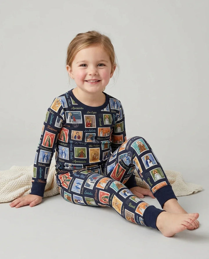 Our Lady, Around the World Bamboo Two Piece Long Sleeve Pajama Set