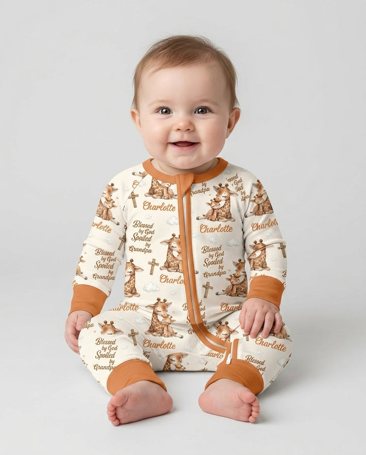 Gerippte Babykleidung mit individuellem Foto - Weich &amp; Skizzenhaft