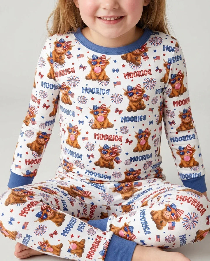 Conjunto de pijama de dos piezas de bambú de manga larga