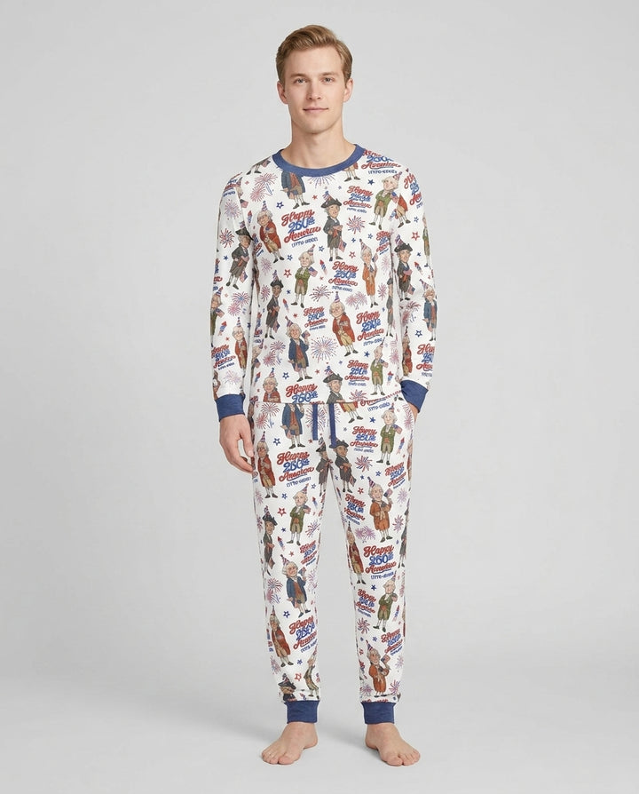 Party Like It's 1776 Family Matching Bamboo Men's Pajama Set