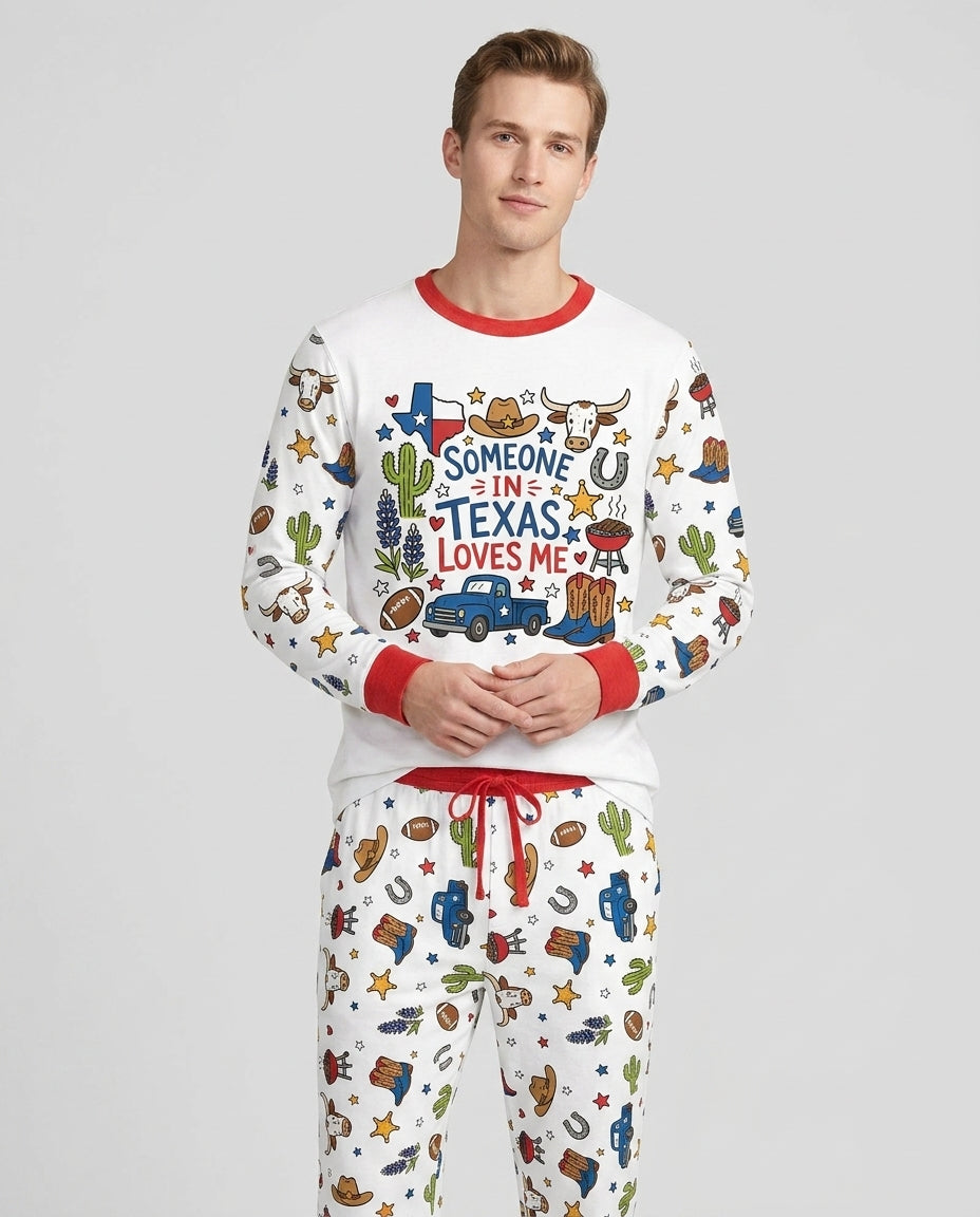 Someone in Texas Loves Me Bamboo Men's Pajama Set