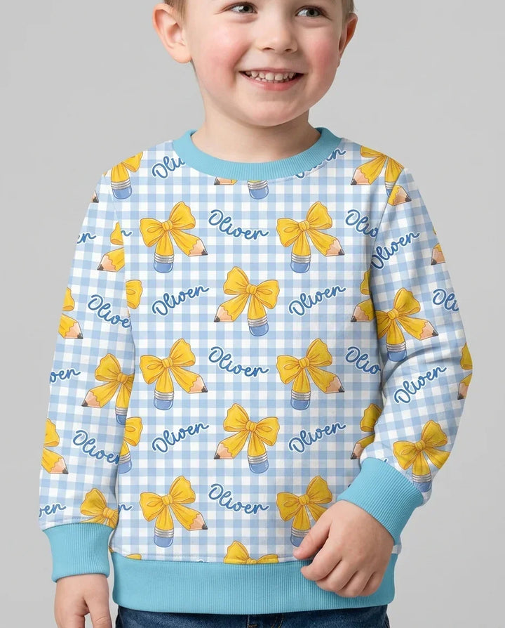 Sudadera de cuello redondo de bambú con plantilla personalizada