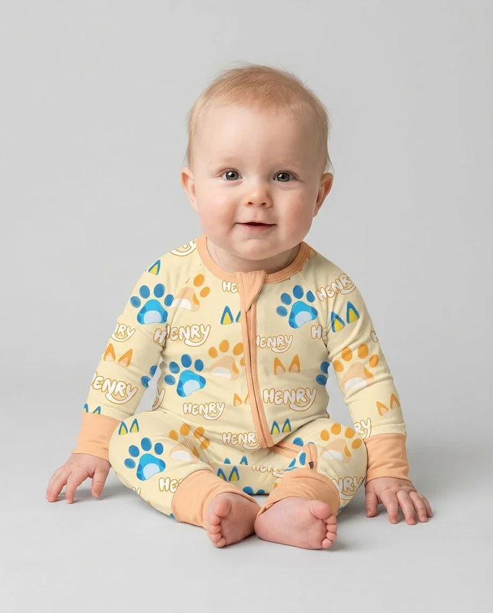 Gerippte Babykleidung mit individuellem Foto - Weich &amp; Skizzenhaft