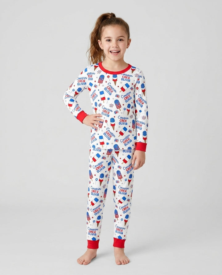 Conjunto de pijama de dos piezas de bambú con mangas largas, plantilla PERSONALIZADA