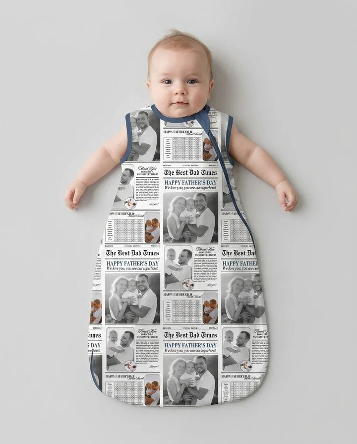 Custom Photo The Best Dad Times Bamboo Sleep Bag