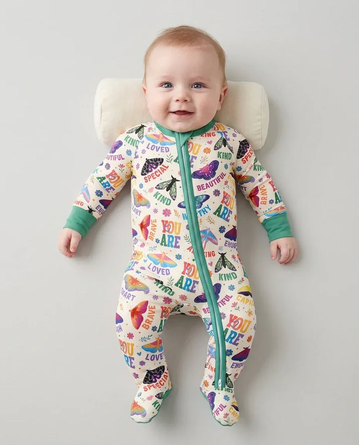 Gerippte Babykleidung mit individuellem Foto - Weich &amp; Skizzenhaft
