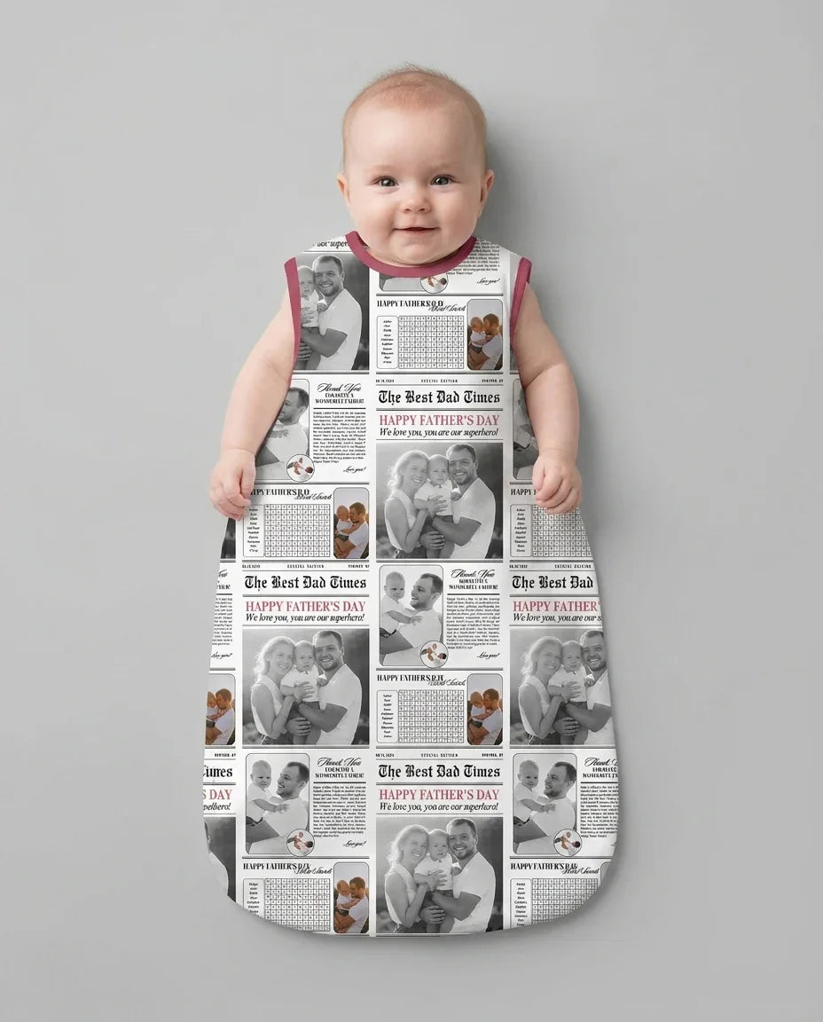 Custom Photo The Best Dad Times Bamboo Sleep Bag