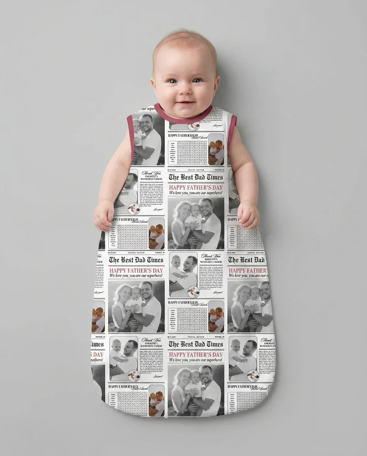 Custom Photo The Best Dad Times Bamboo Sleep Bag