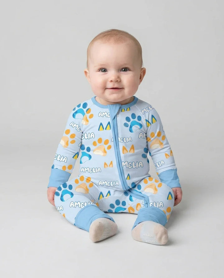 Gerippte Babykleidung mit individuellem Foto - Weich &amp; Skizzenhaft