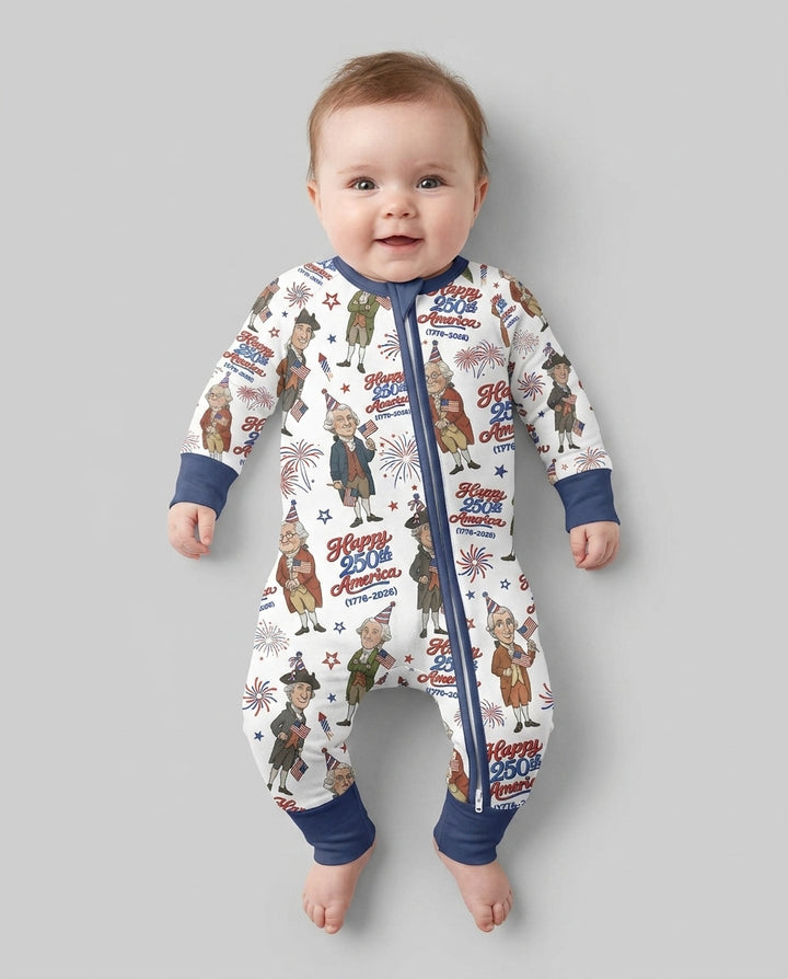 Party Like It's 1776 Family Matching Bamboo Convertible Zippy