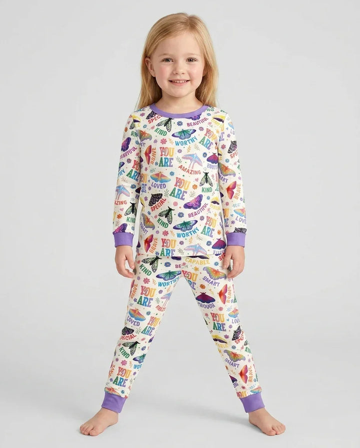 Proud Wings Family Matching Bamboo Two Piece Long Sleeve Pajama Set
