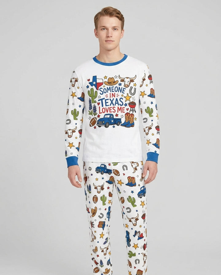 Someone in Texas Loves Me Bamboo Men's Pajama Set