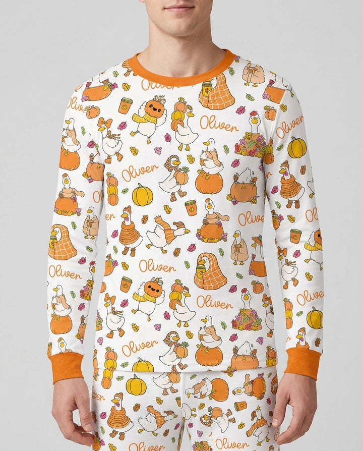 Fall Silly Goose Bamboo Men's Pajama Set