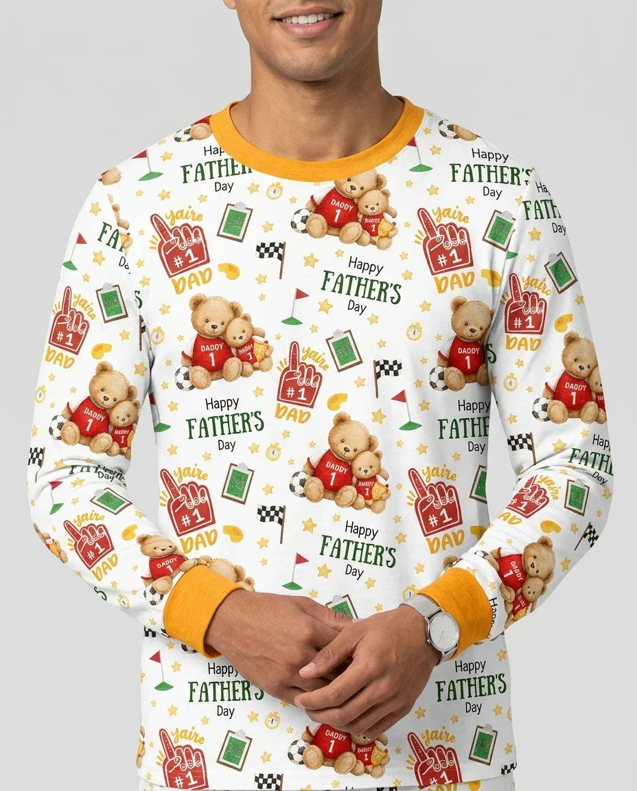 You're #1 Dad Daddy & Me Matching Bamboo Men's Pajama Set